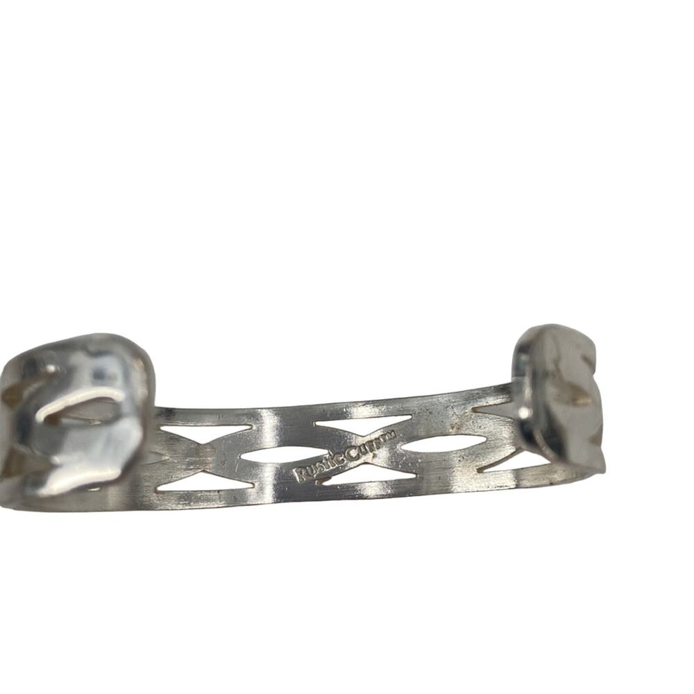 Silver Rustic Cuff - image 3